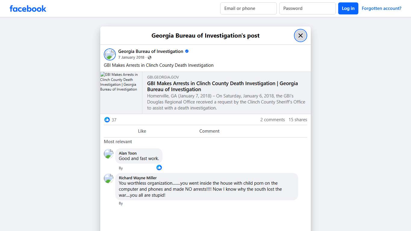 GBI Makes Arrests in... - Georgia Bureau of Investigation Facebook