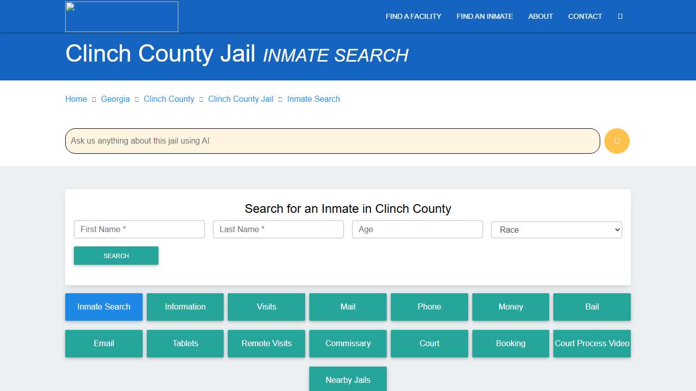 Clinch County Inmate Search & Roster Find Inmates GA